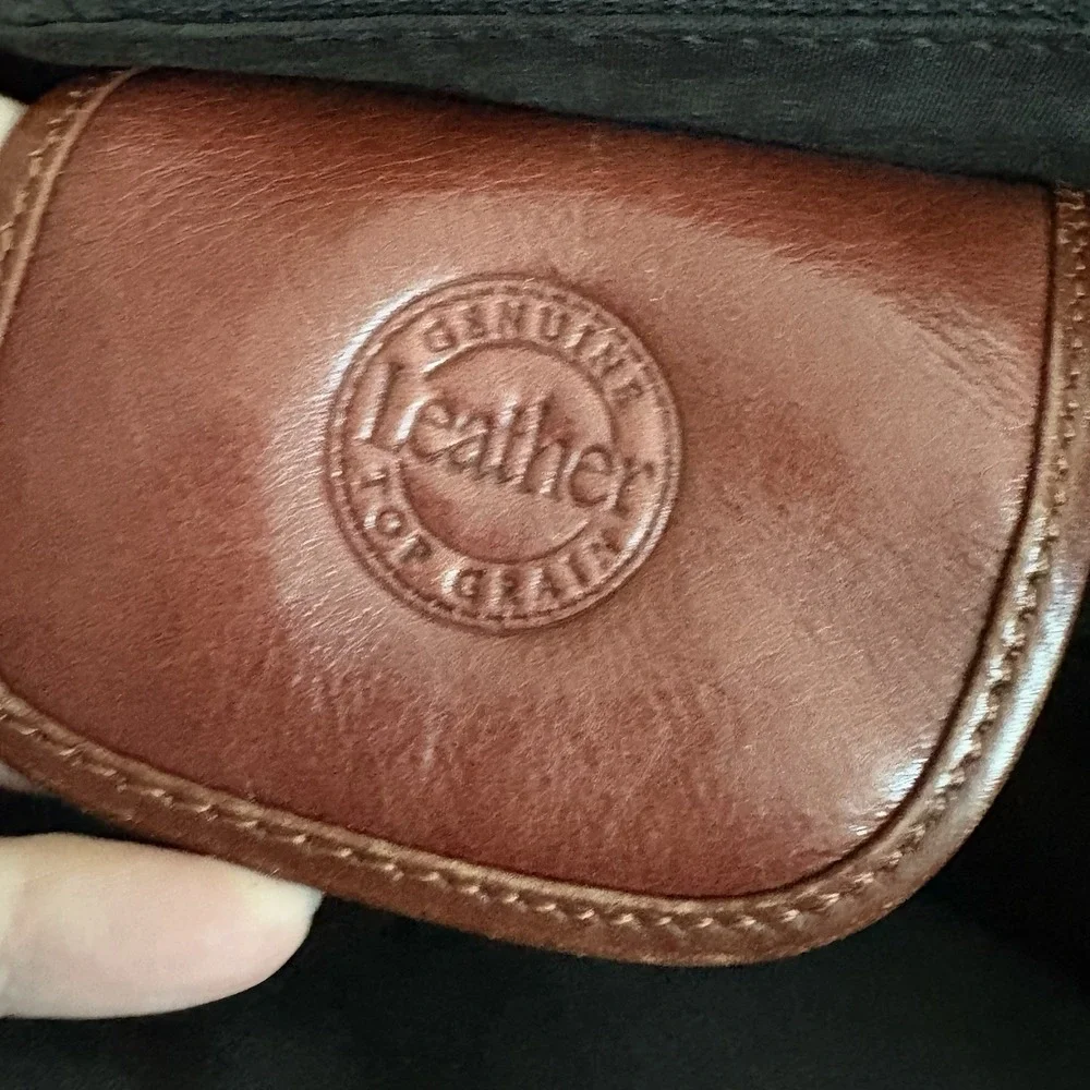 Avenues America‎ Vintage Leather Briefcase Portfolio Messenger Bag brown